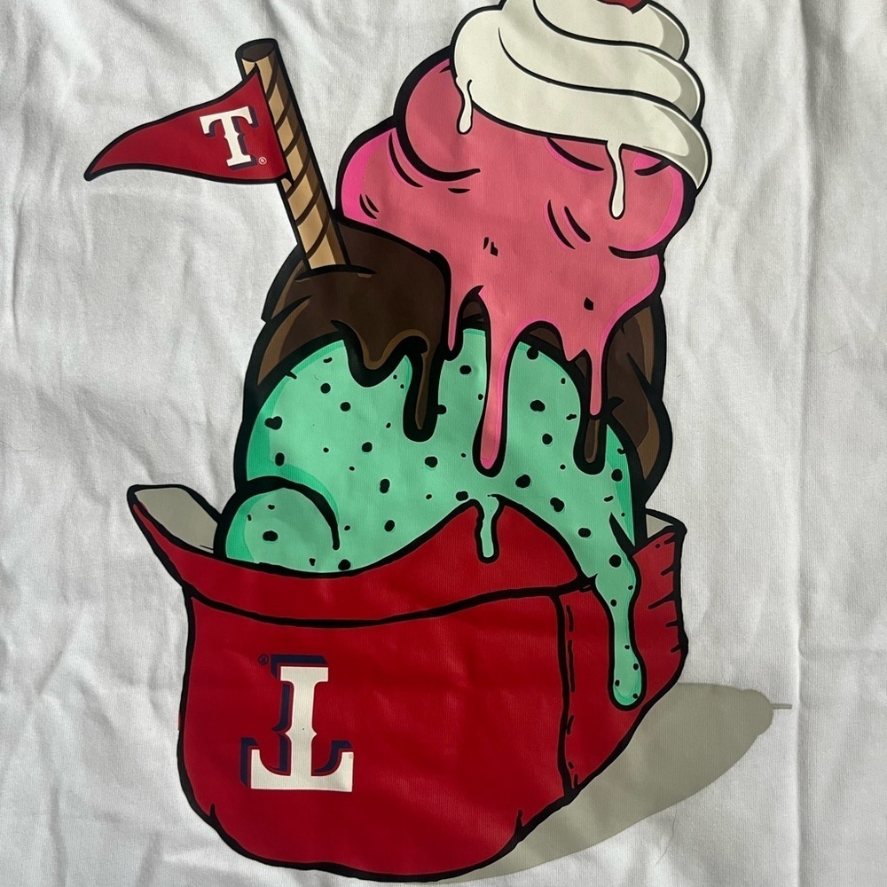 MLB Texas Rangers Ice Cream Sundae Tee - Picture 7 of 7